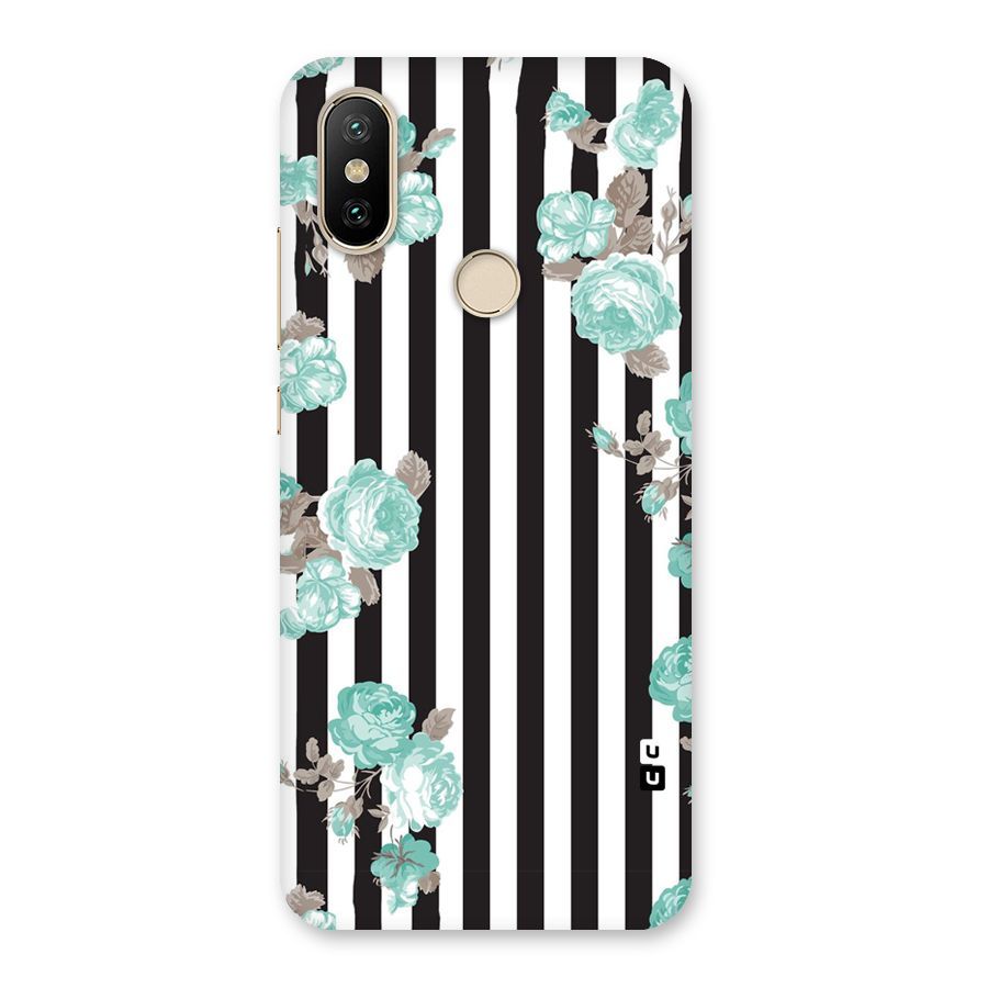 Stripes Bloom Back Case for Mi A2