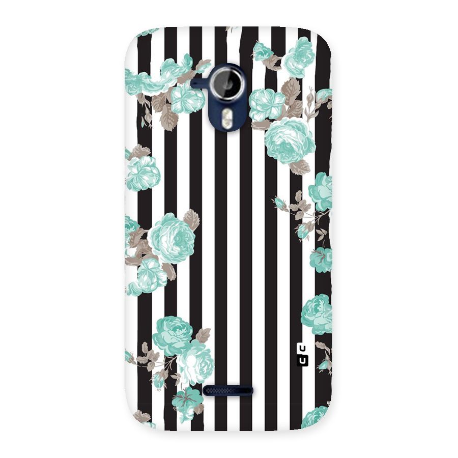 Stripes Bloom Back Case for Micromax Canvas Magnus A117