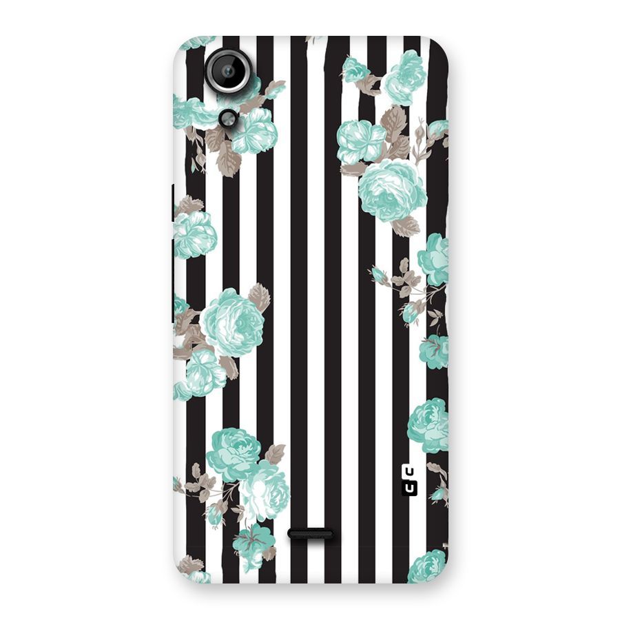 Stripes Bloom Back Case for Micromax Canvas Selfie Lens Q345