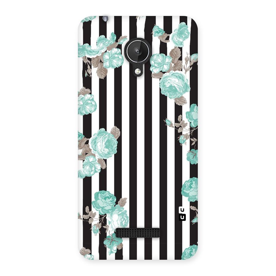 Stripes Bloom Back Case for Micromax Canvas Spark Q380