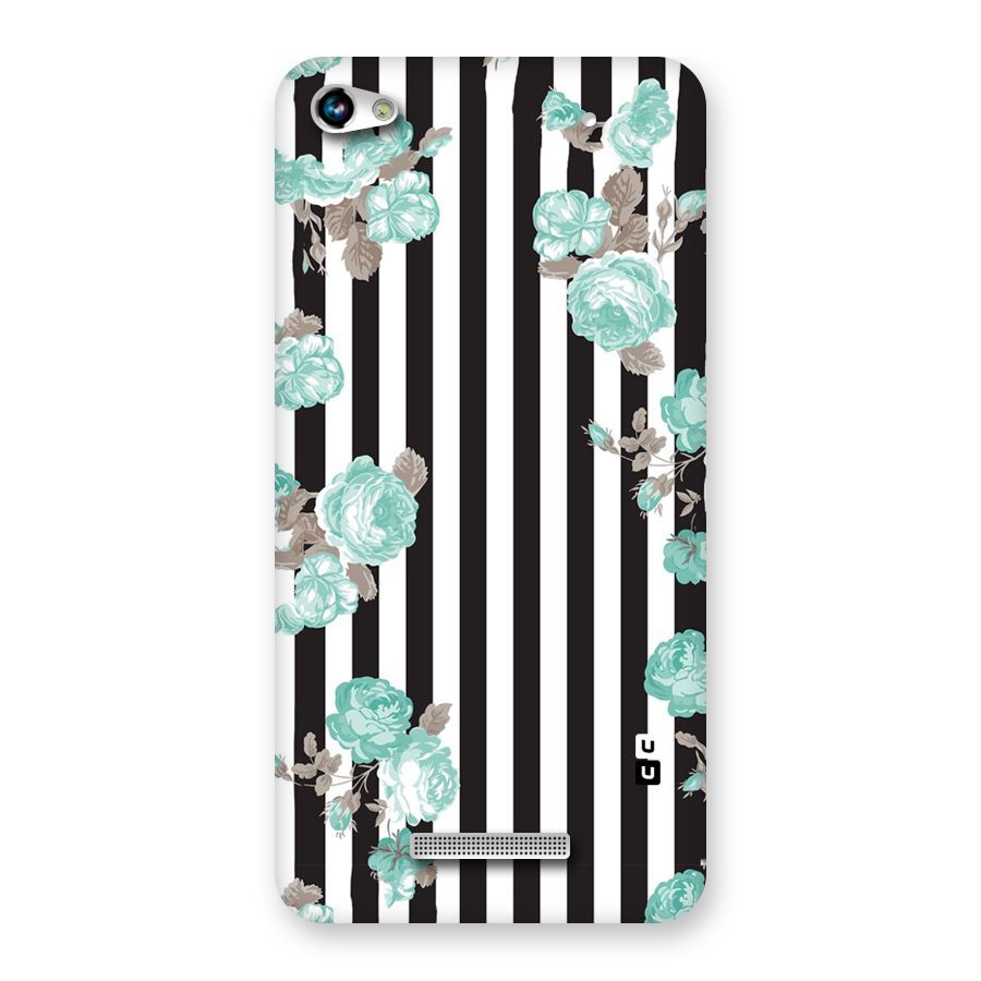 Stripes Bloom Back Case for Micromax Hue 2