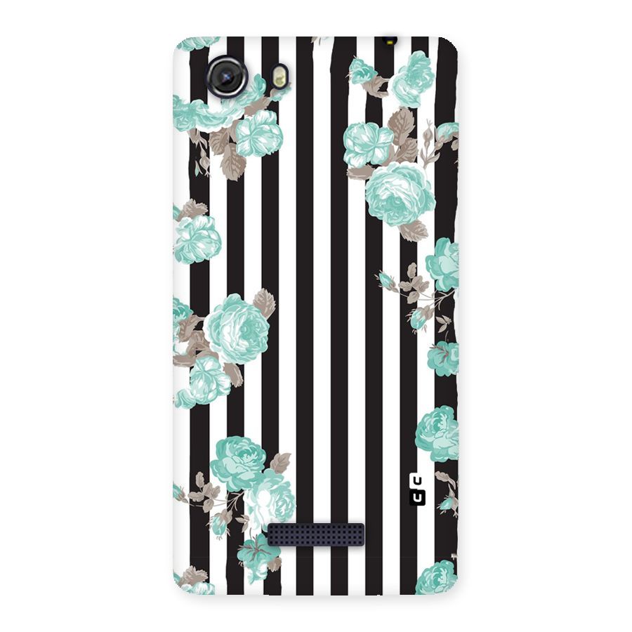 Stripes Bloom Back Case for Micromax Unite 3