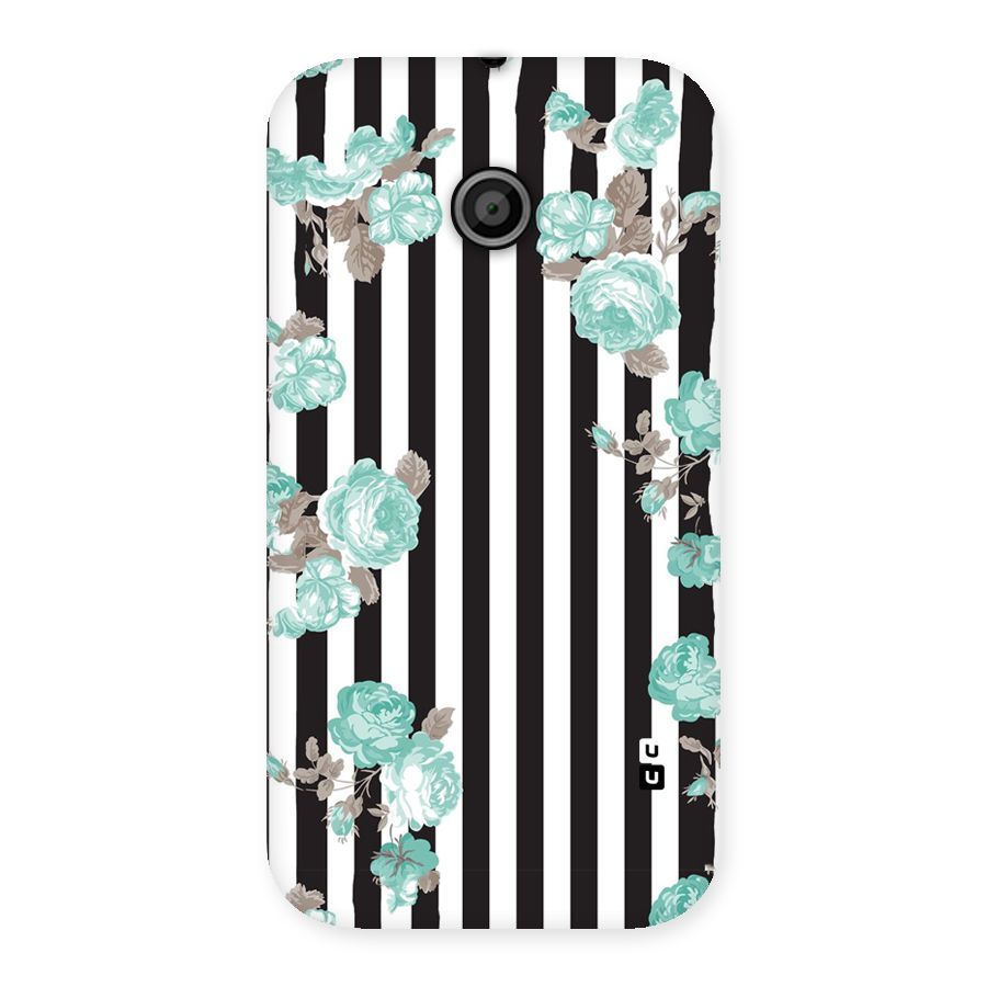 Stripes Bloom Back Case for Moto E