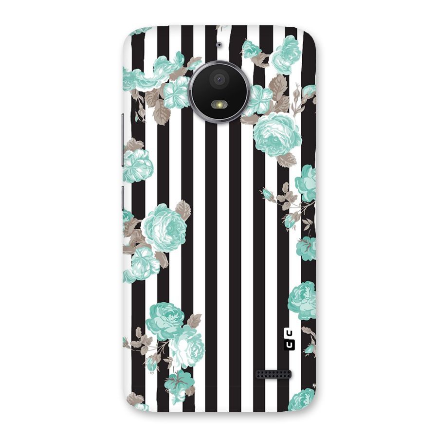 Stripes Bloom Back Case for Moto E4