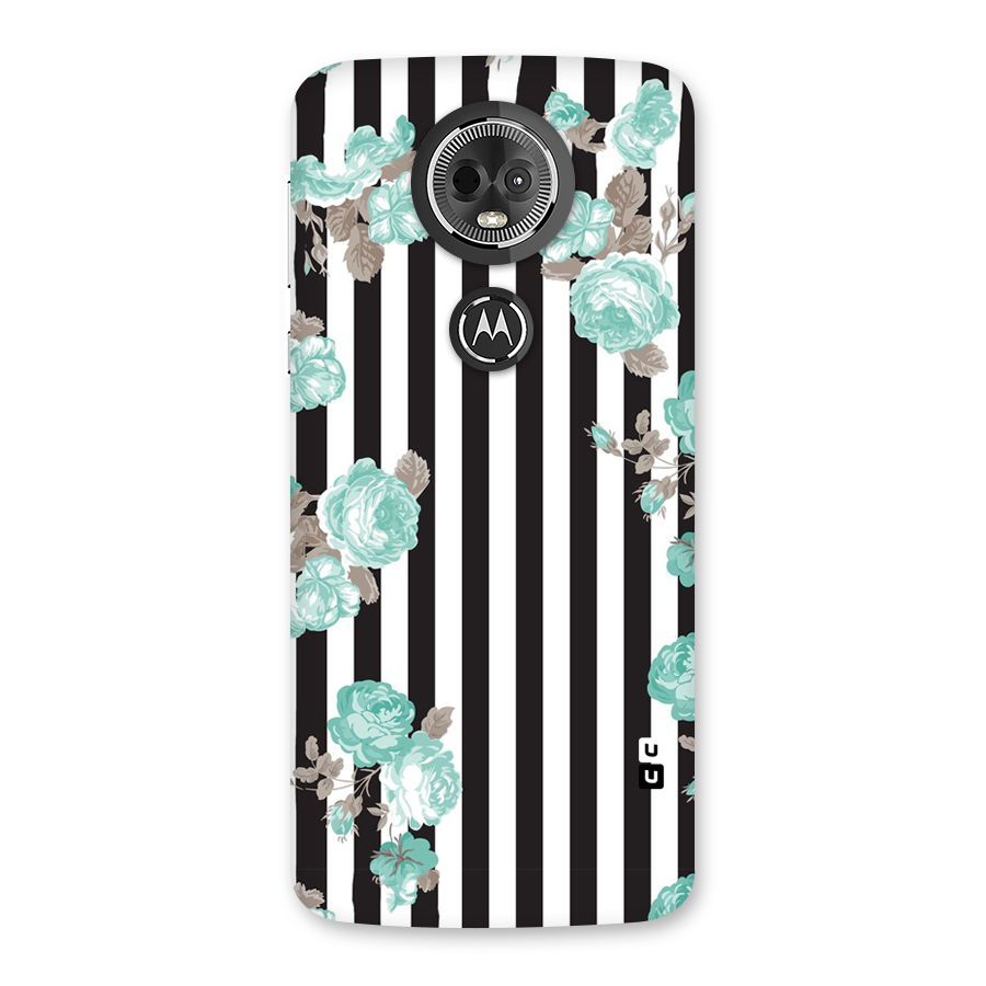 Stripes Bloom Back Case for Moto E5 Plus