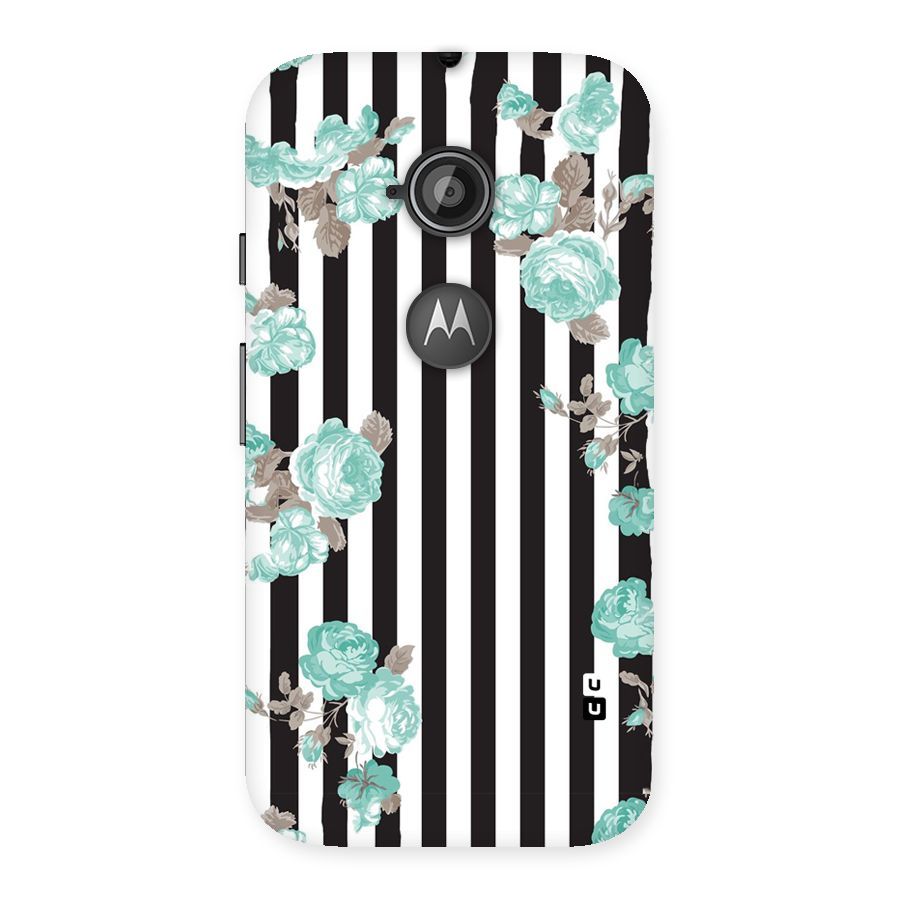 Stripes Bloom Back Case for Moto E 2nd Gen