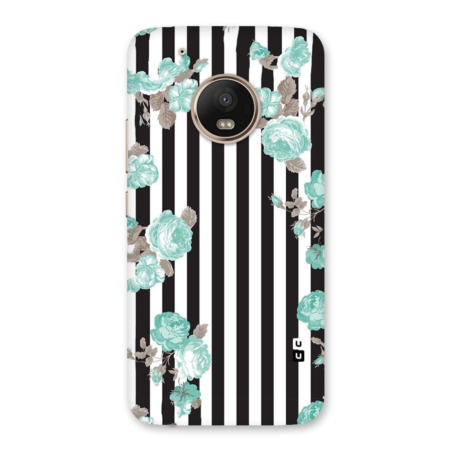 Stripes Bloom Back Case for Moto G5 Plus