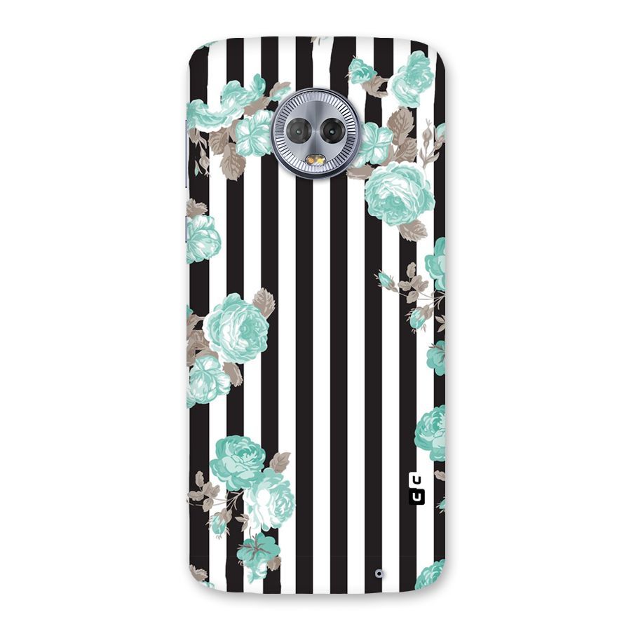 Stripes Bloom Back Case for Moto G6 Plus