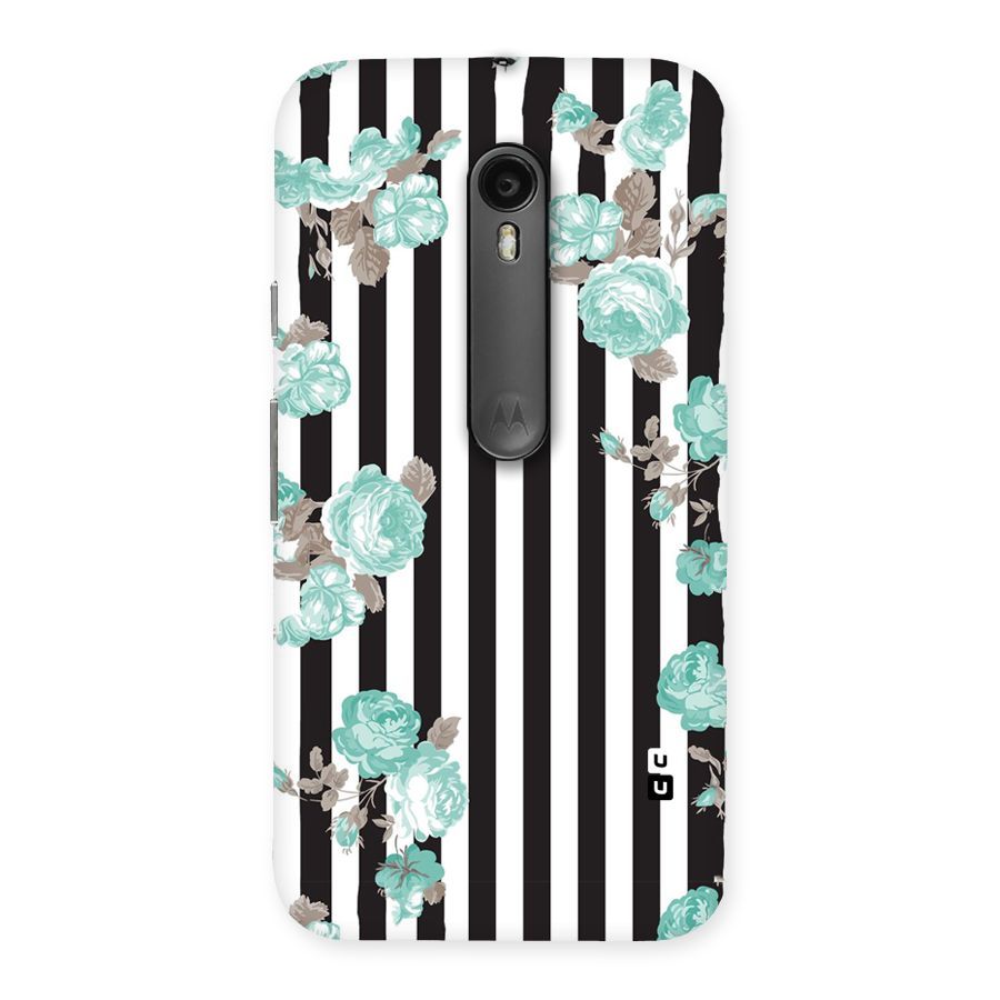 Stripes Bloom Back Case for Moto G Turbo