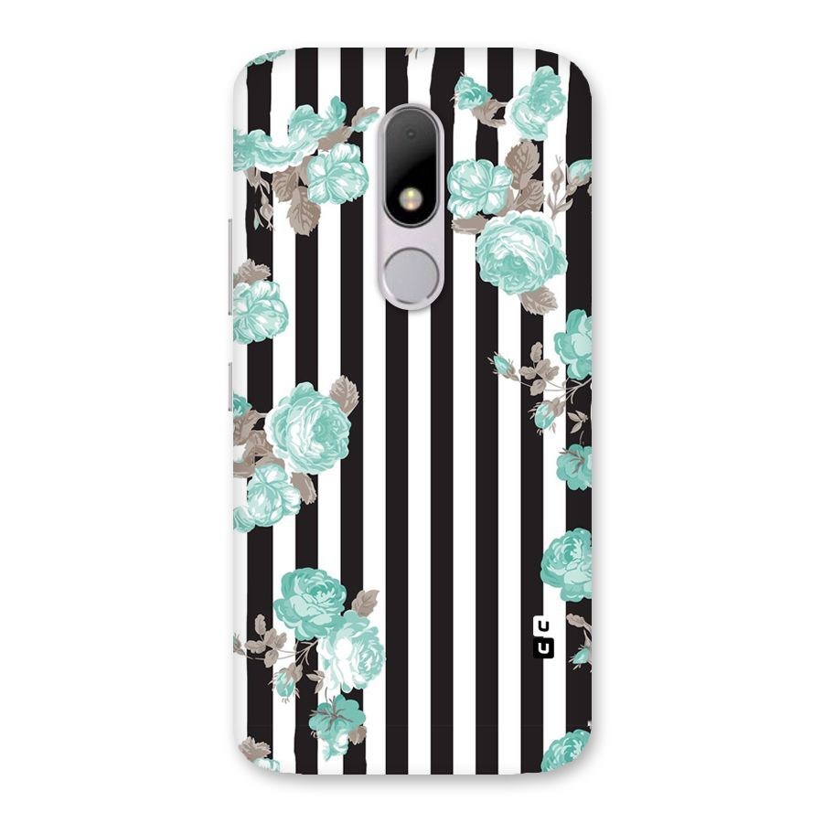 Stripes Bloom Back Case for Moto M