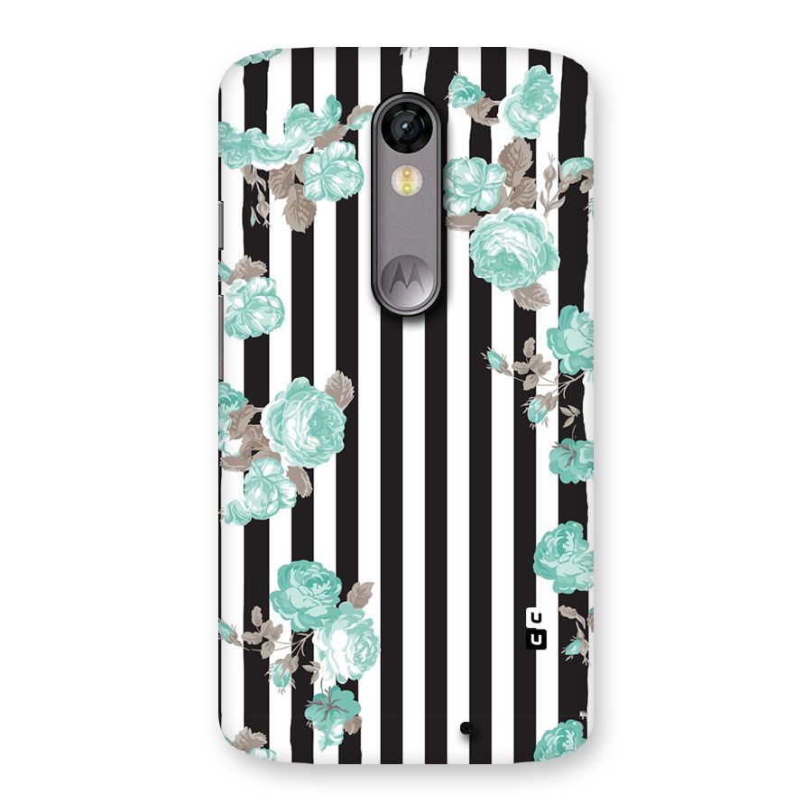 Stripes Bloom Back Case for Moto X Force
