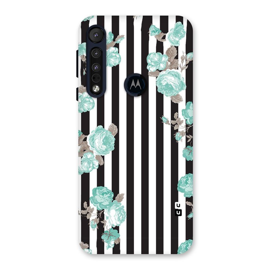 Stripes Bloom Back Case for Motorola One Macro