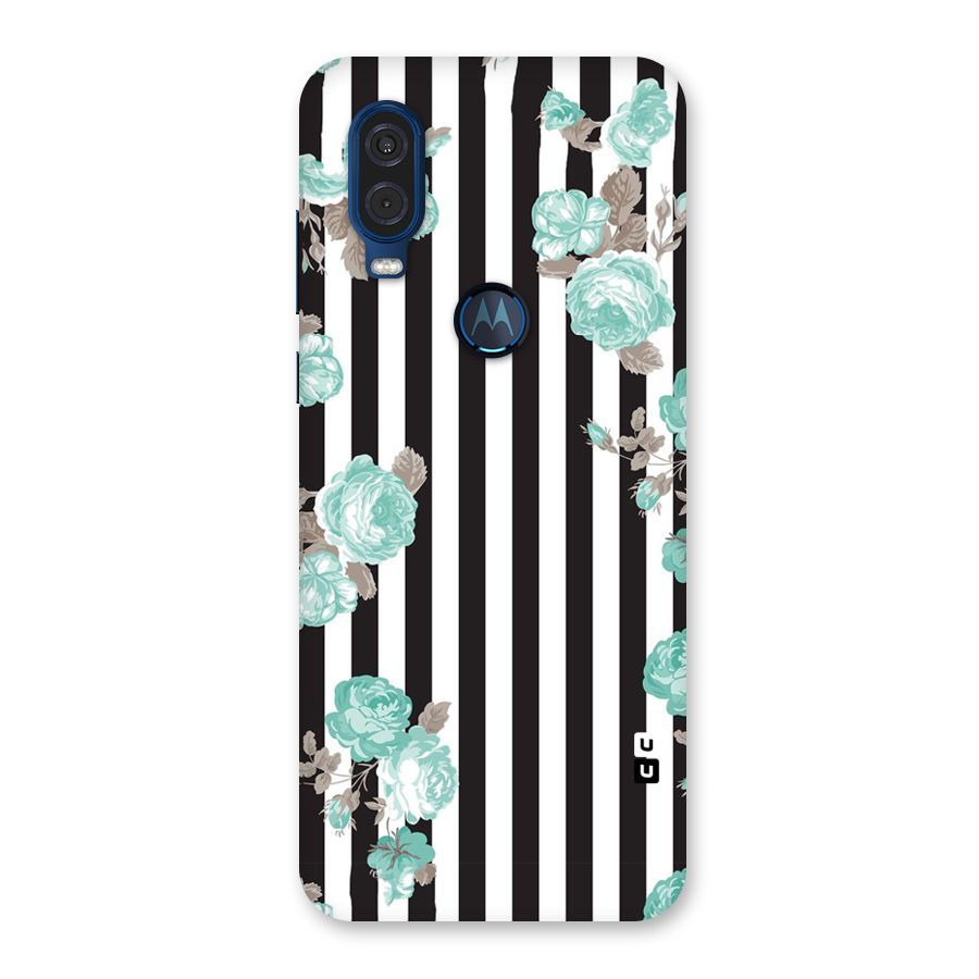 Stripes Bloom Back Case for Motorola One Vision