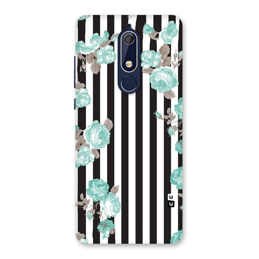 Stripes Bloom Back Case for Nokia 5.1