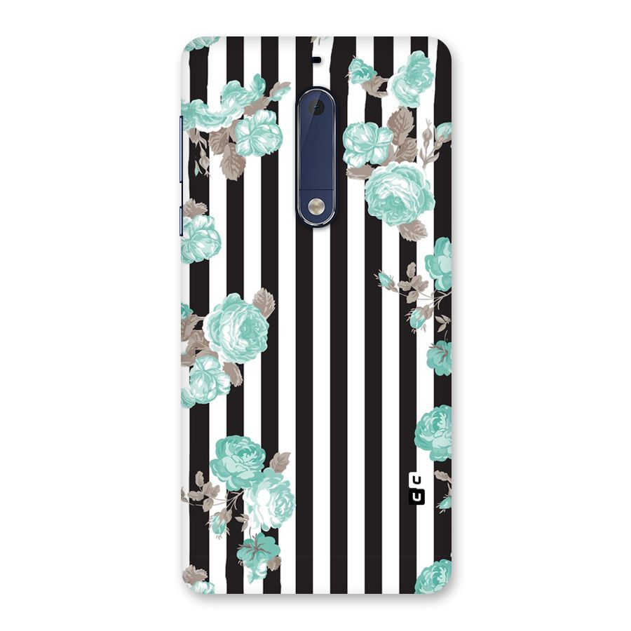 Stripes Bloom Back Case for Nokia 5