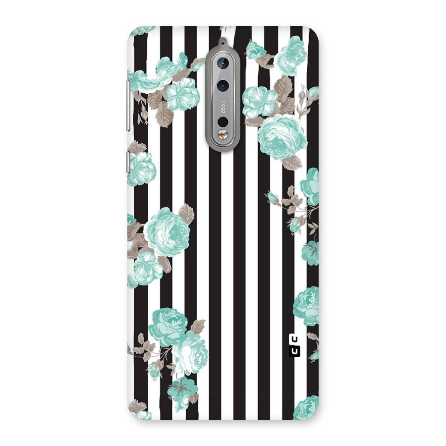 Stripes Bloom Back Case for Nokia 8