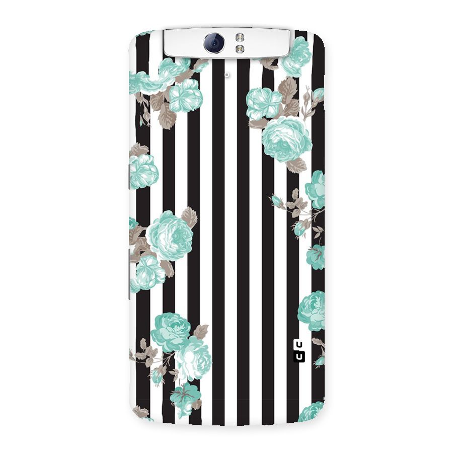 Stripes Bloom Back Case for Oppo N1