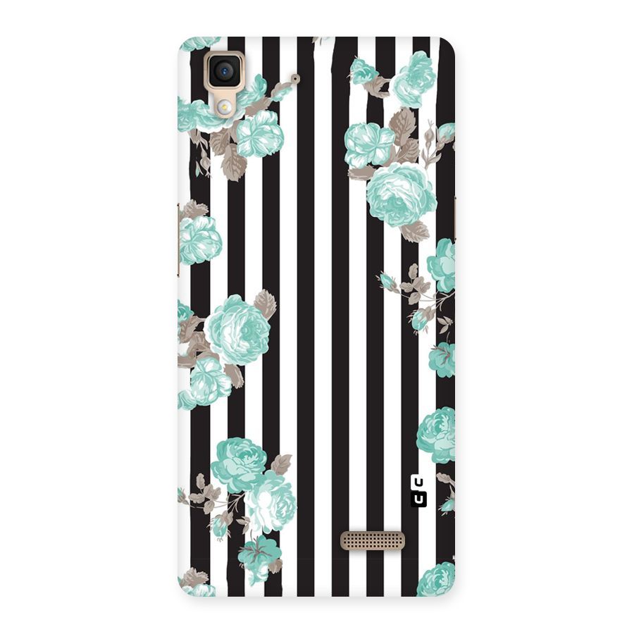 Stripes Bloom Back Case for Oppo R7