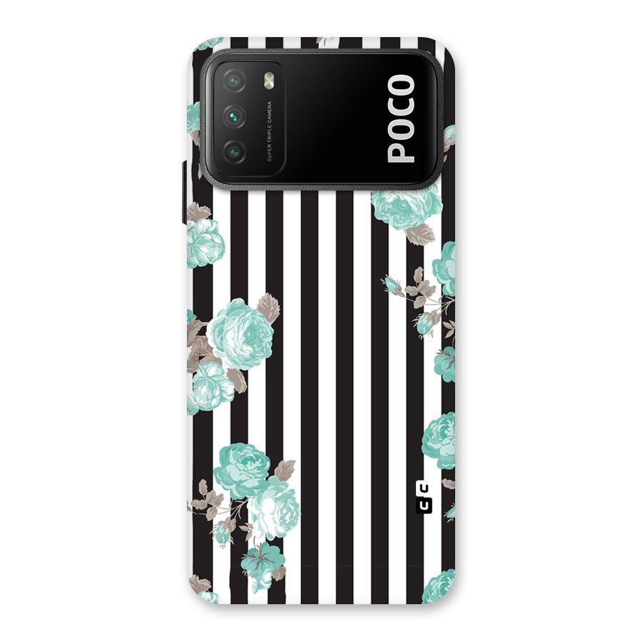 Stripes Bloom Back Case for Poco M3