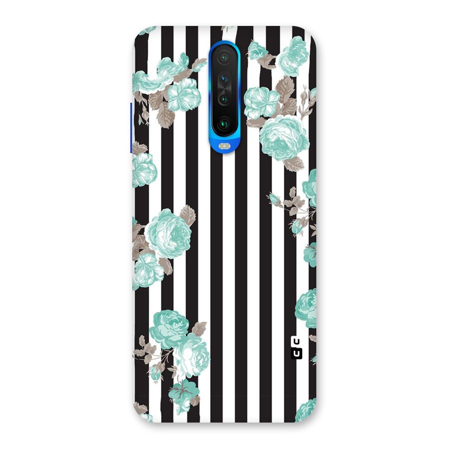 Stripes Bloom Back Case for Poco X2