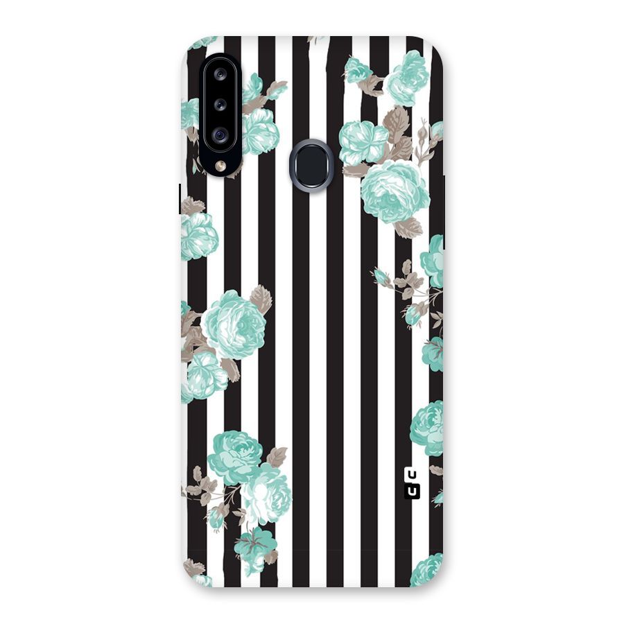 Stripes Bloom Back Case for Samsung Galaxy A20s