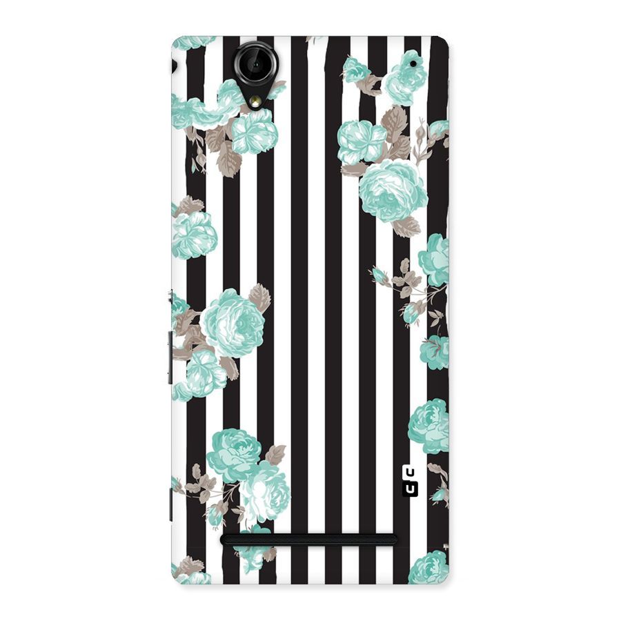 Stripes Bloom Back Case for Sony Xperia T2