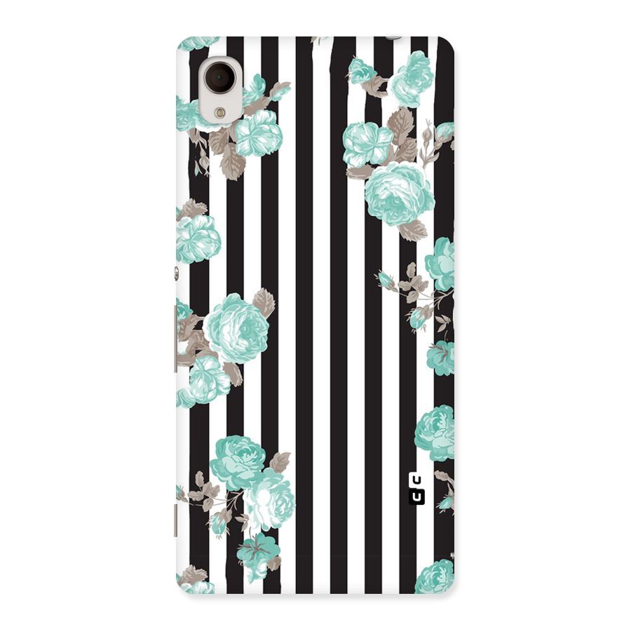 Stripes Bloom Back Case for Xperia M4 Aqua