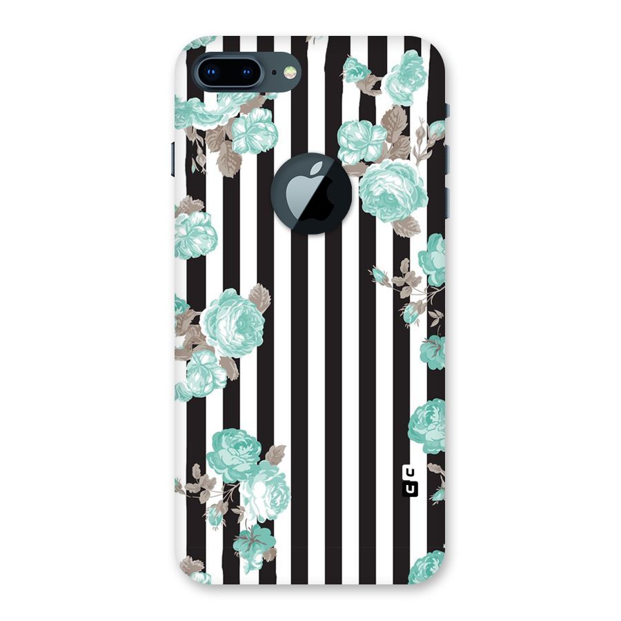 Stripes Bloom Back Case for iPhone 7 Plus Logo Cut