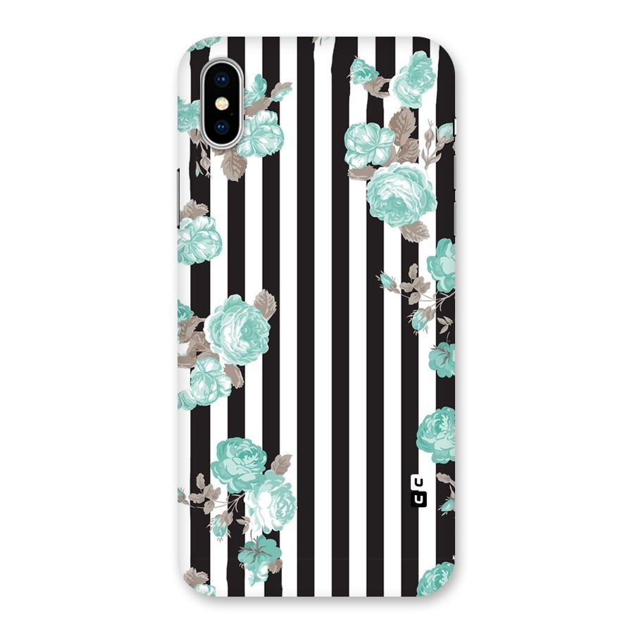 Stripes Bloom Back Case for iPhone XS