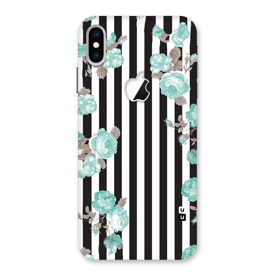Stripes Bloom Back Case for iPhone XS Max Apple Cut