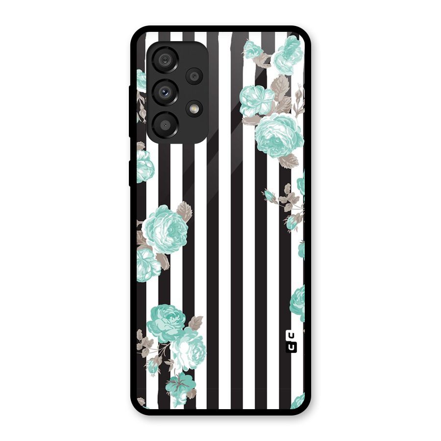 Stripes Bloom Glass Back Case for Galaxy A33 5G