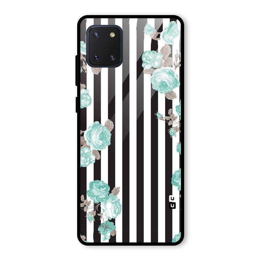 Stripes Bloom Glass Back Case for Galaxy Note 10 Lite