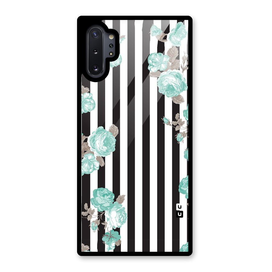 Stripes Bloom Glass Back Case for Galaxy Note 10 Plus