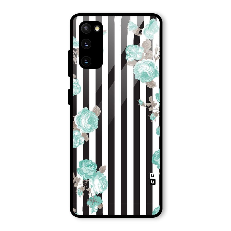 Stripes Bloom Glass Back Case for Galaxy S20 FE 5G