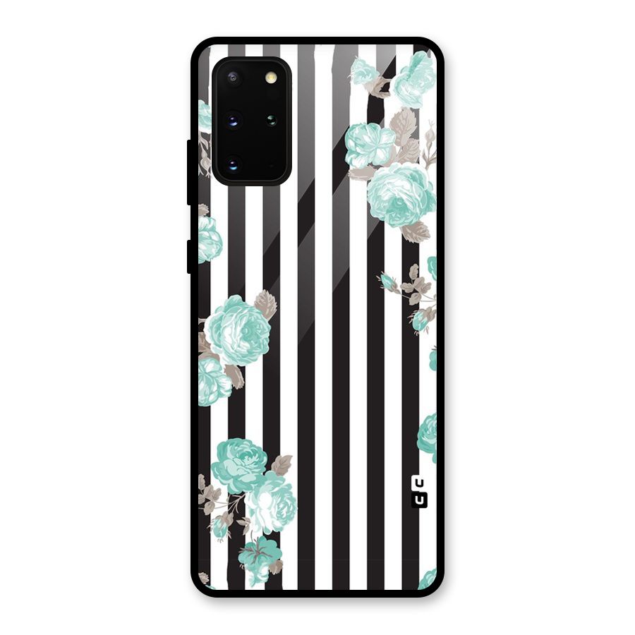 Stripes Bloom Glass Back Case for Galaxy S20 Plus