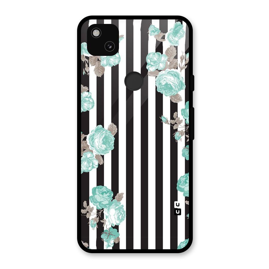 Stripes Bloom Glass Back Case for Google Pixel 4a