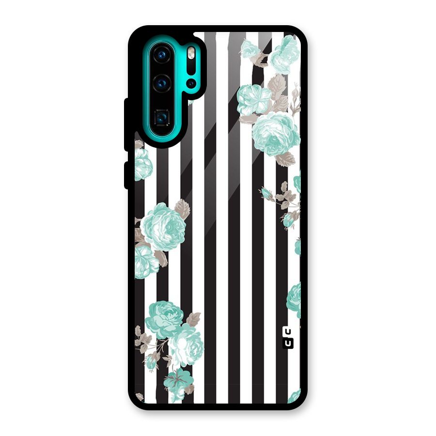Stripes Bloom Glass Back Case for Huawei P30 Pro