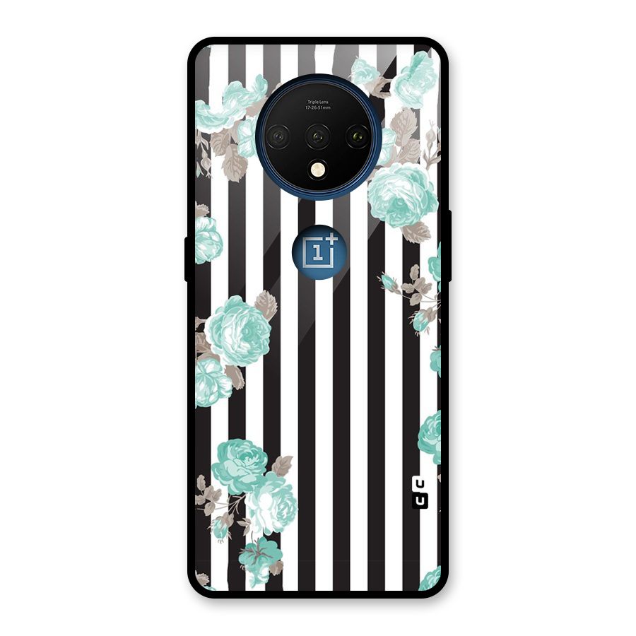 Stripes Bloom Glass Back Case for OnePlus 7T