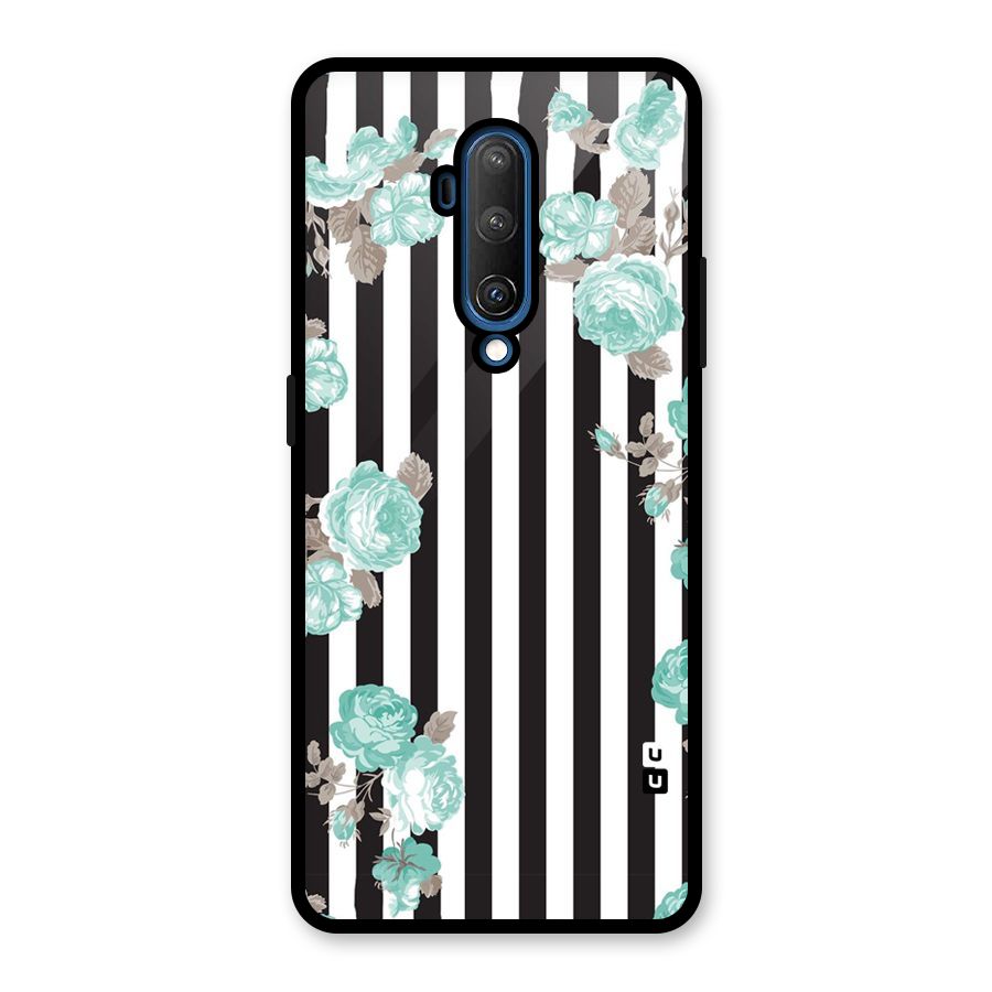 Stripes Bloom Glass Back Case for OnePlus 7T Pro