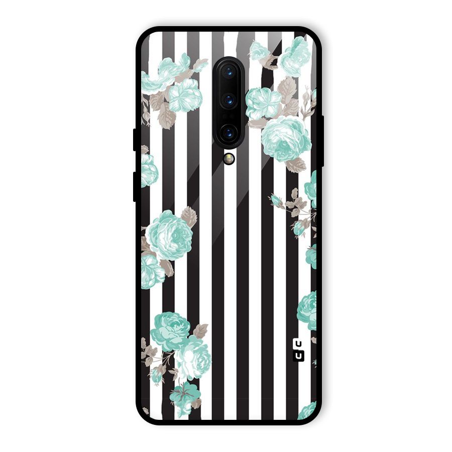Stripes Bloom Glass Back Case for OnePlus 7 Pro