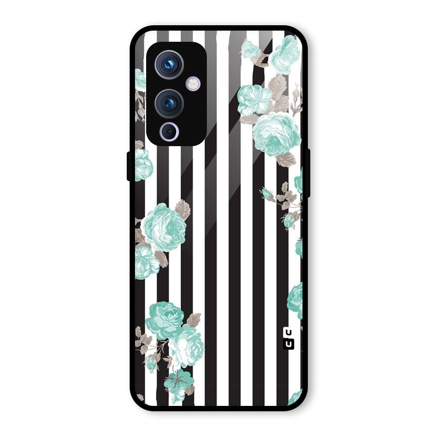 Stripes Bloom Glass Back Case for OnePlus 9