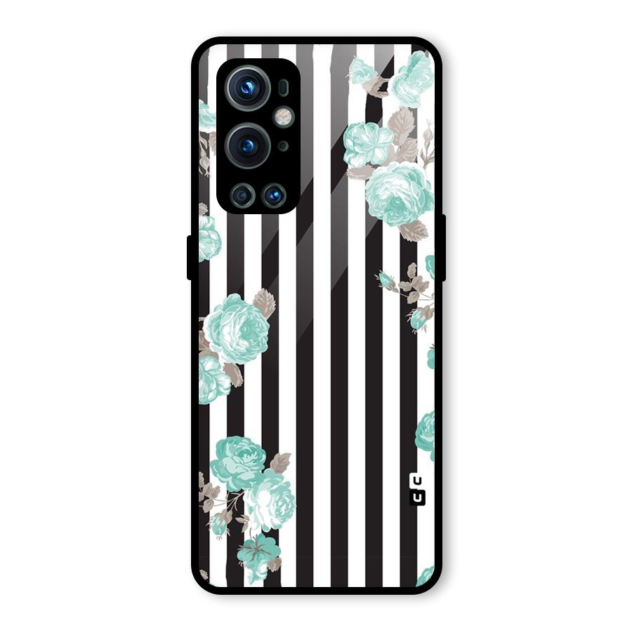Stripes Bloom Glass Back Case for OnePlus 9 Pro