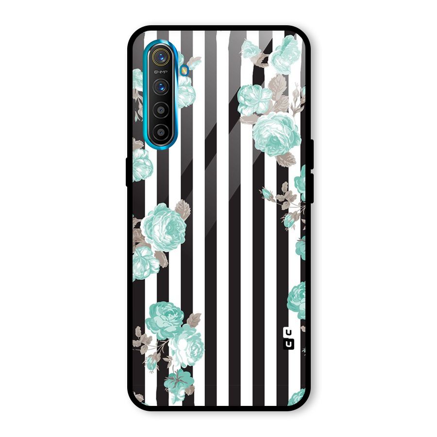 Stripes Bloom Glass Back Case for Realme X2