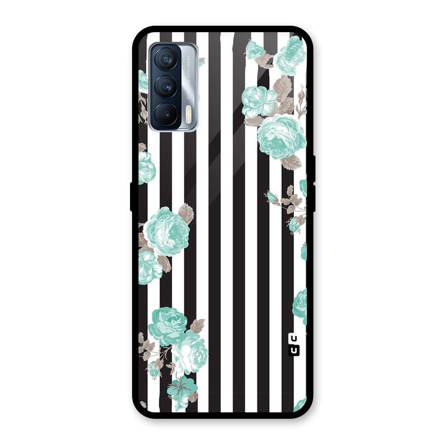 Stripes Bloom Glass Back Case for Realme X7