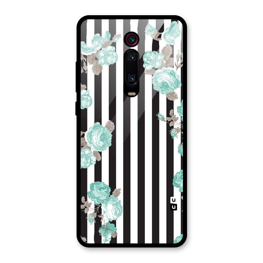 Stripes Bloom Glass Back Case for Redmi K20 Pro