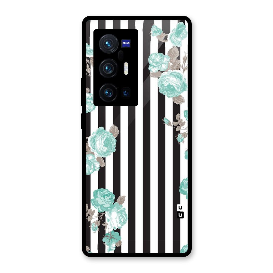 Stripes Bloom Glass Back Case for Vivo X70 Pro Plus