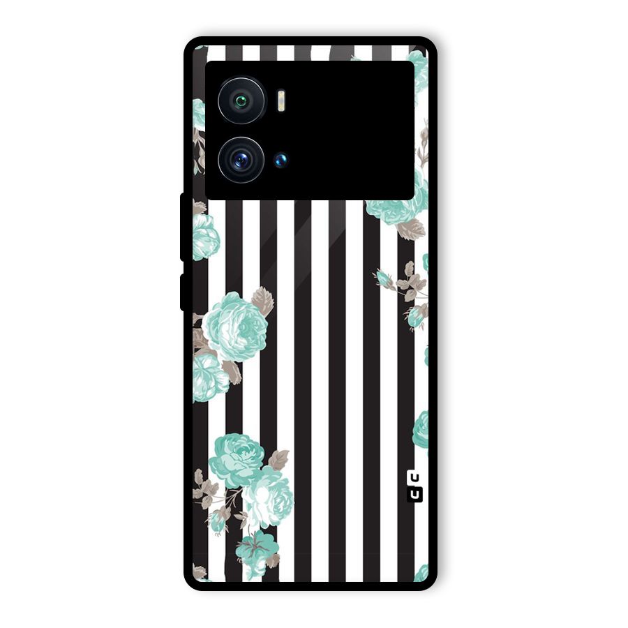 Stripes Bloom Glass Back Case for Vivo iQOO 9 Pro