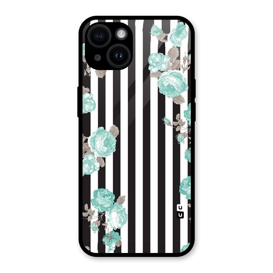 Stripes Bloom Glass Back Case for iPhone 14