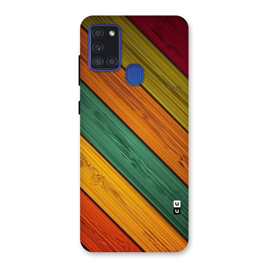 Stripes Classic Design Back Case for Galaxy A21s