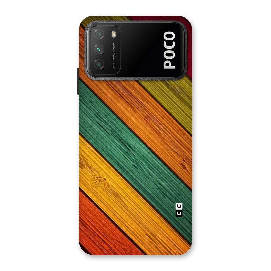 Stripes Classic Design Back Case for Poco M3
